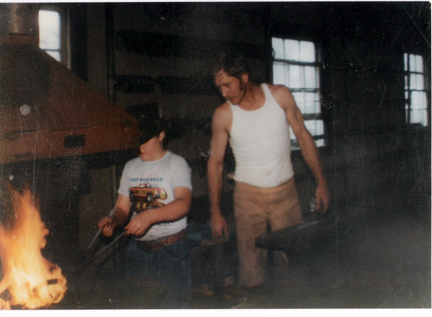 Beach and Tyler Faulkner blacksmiths for great Thoroughbred race horse stallions in Kentucky